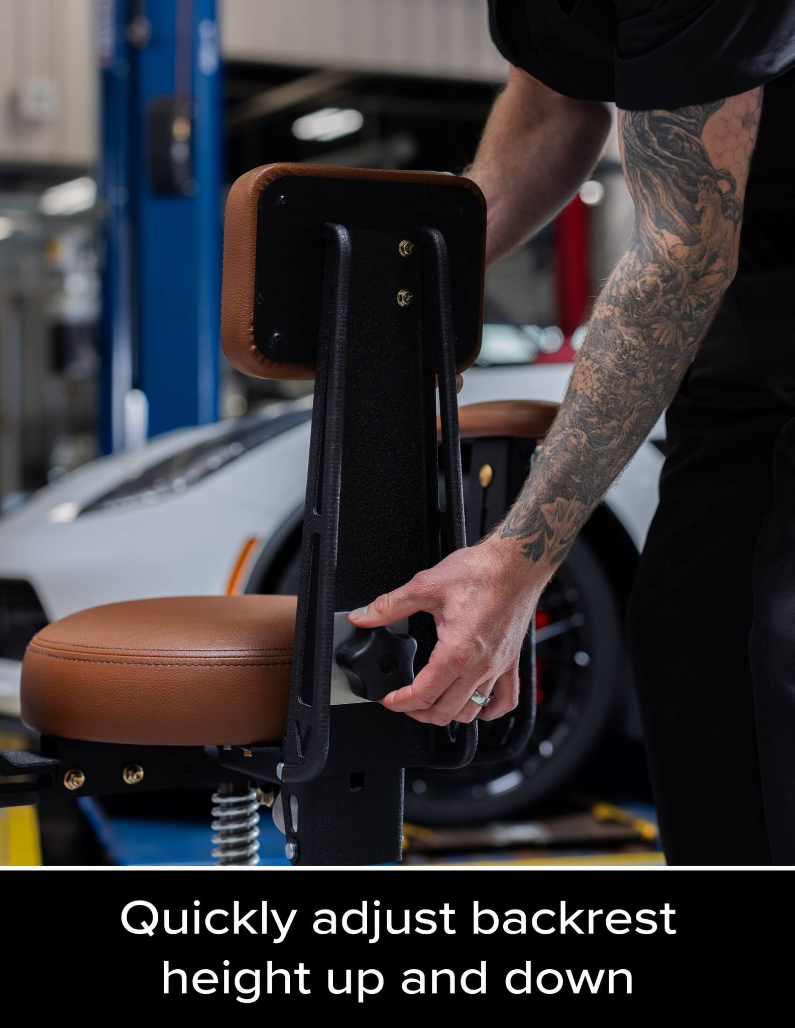 ADJUSTABLE BACKREST
