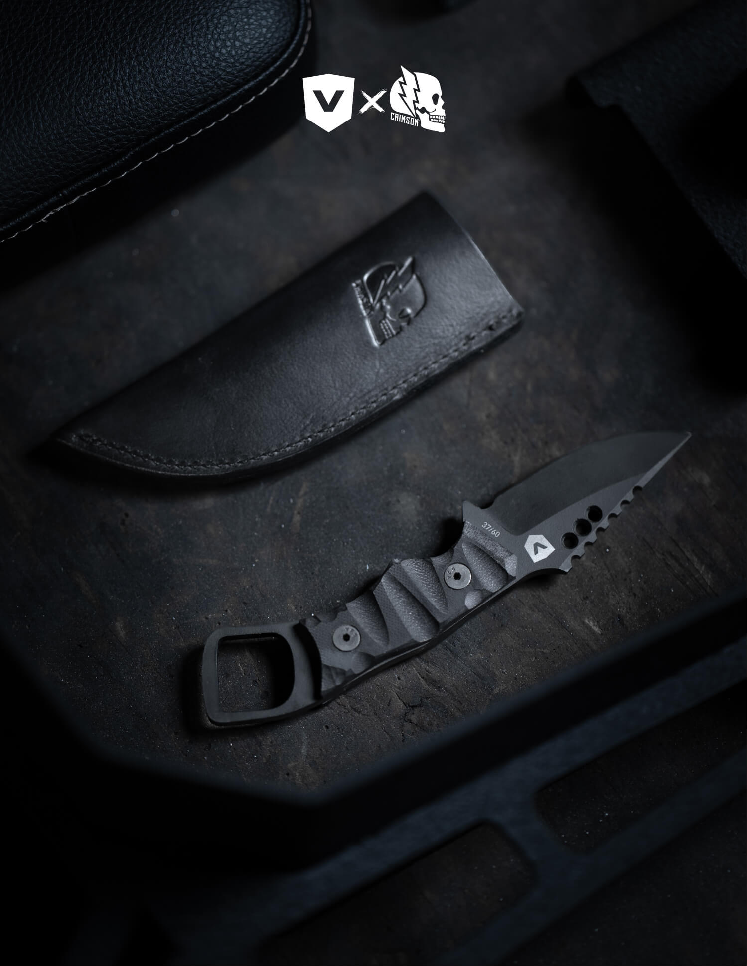 VYPER X CRIMSON KNIFE CO. IRON WOLF KNIFE