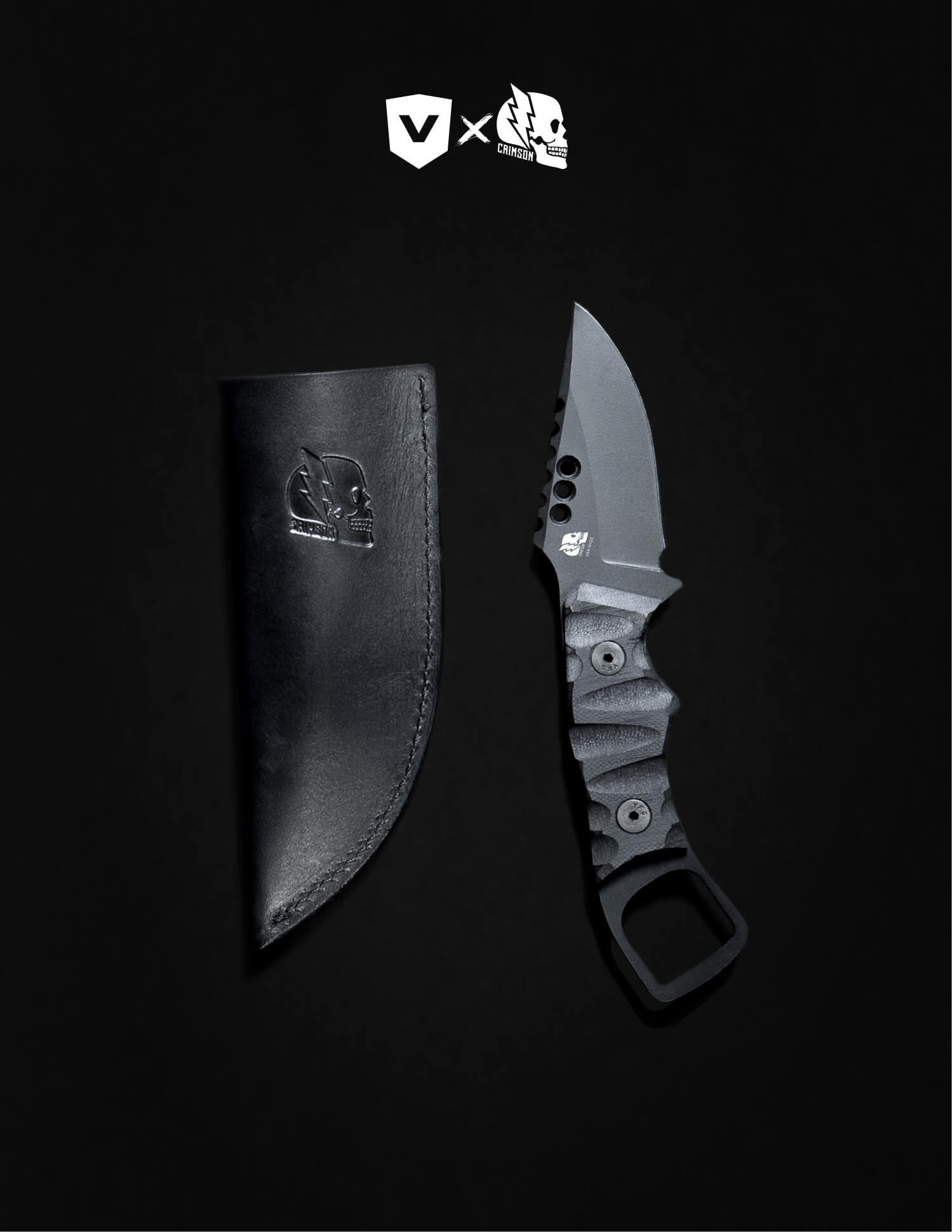 VYPER X CRIMSON KNIFE CO. IRON WOLF KNIFE