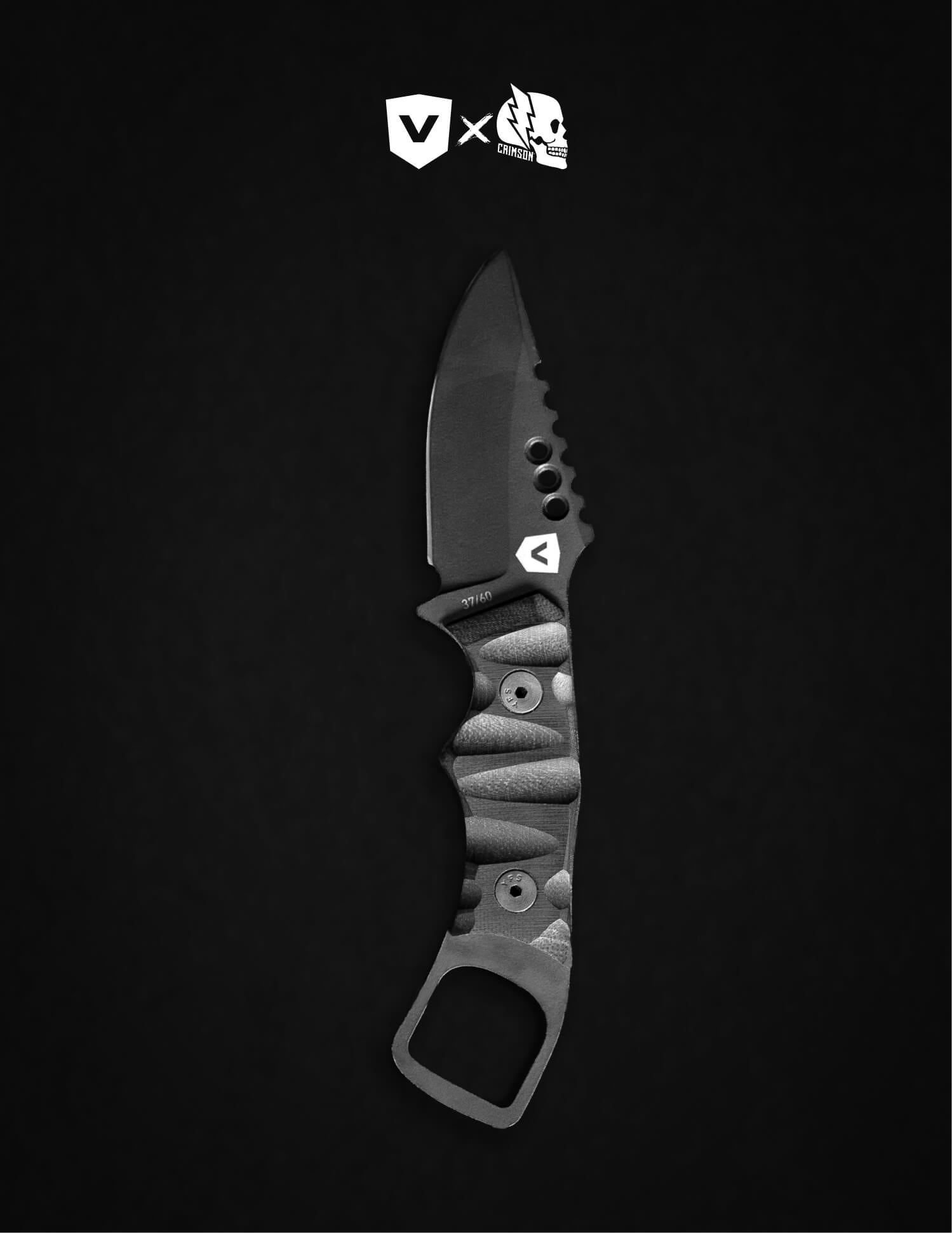 VYPER X CRIMSON KNIFE CO. IRON WOLF KNIFE