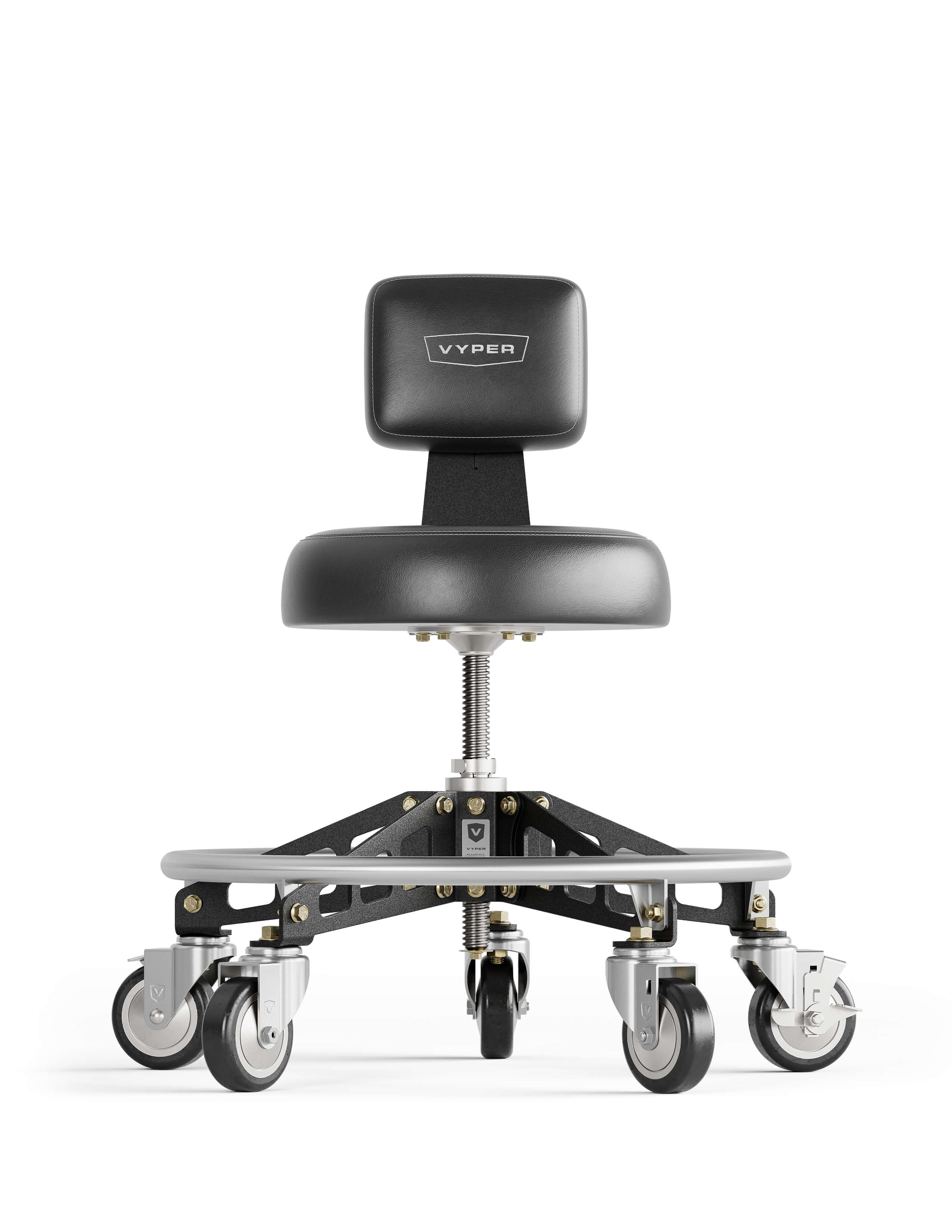 Swivel Tall Workbench Stool Best Wheeled Shop Stools FreekyFit