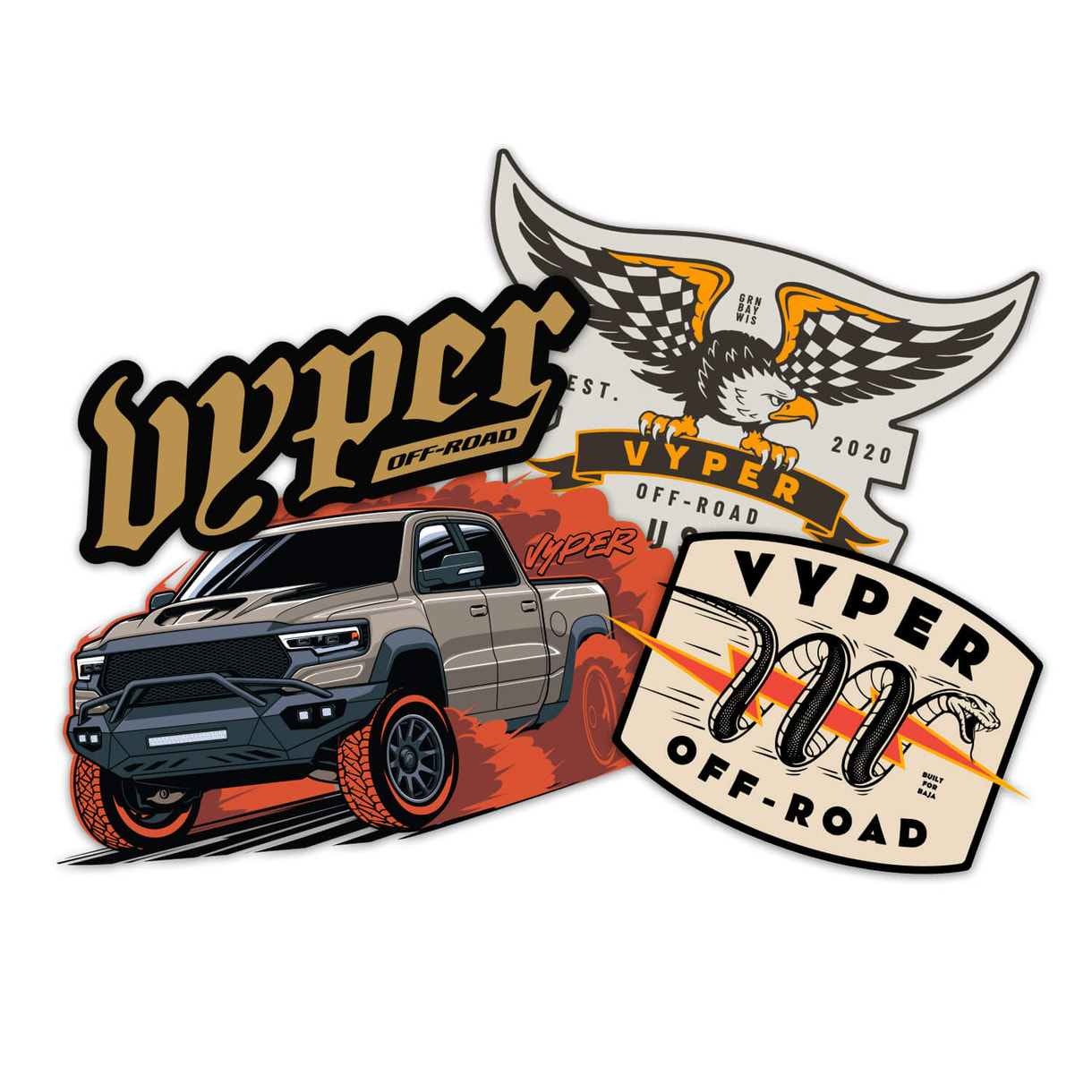 VYPER OFF-ROAD STICKER PACK