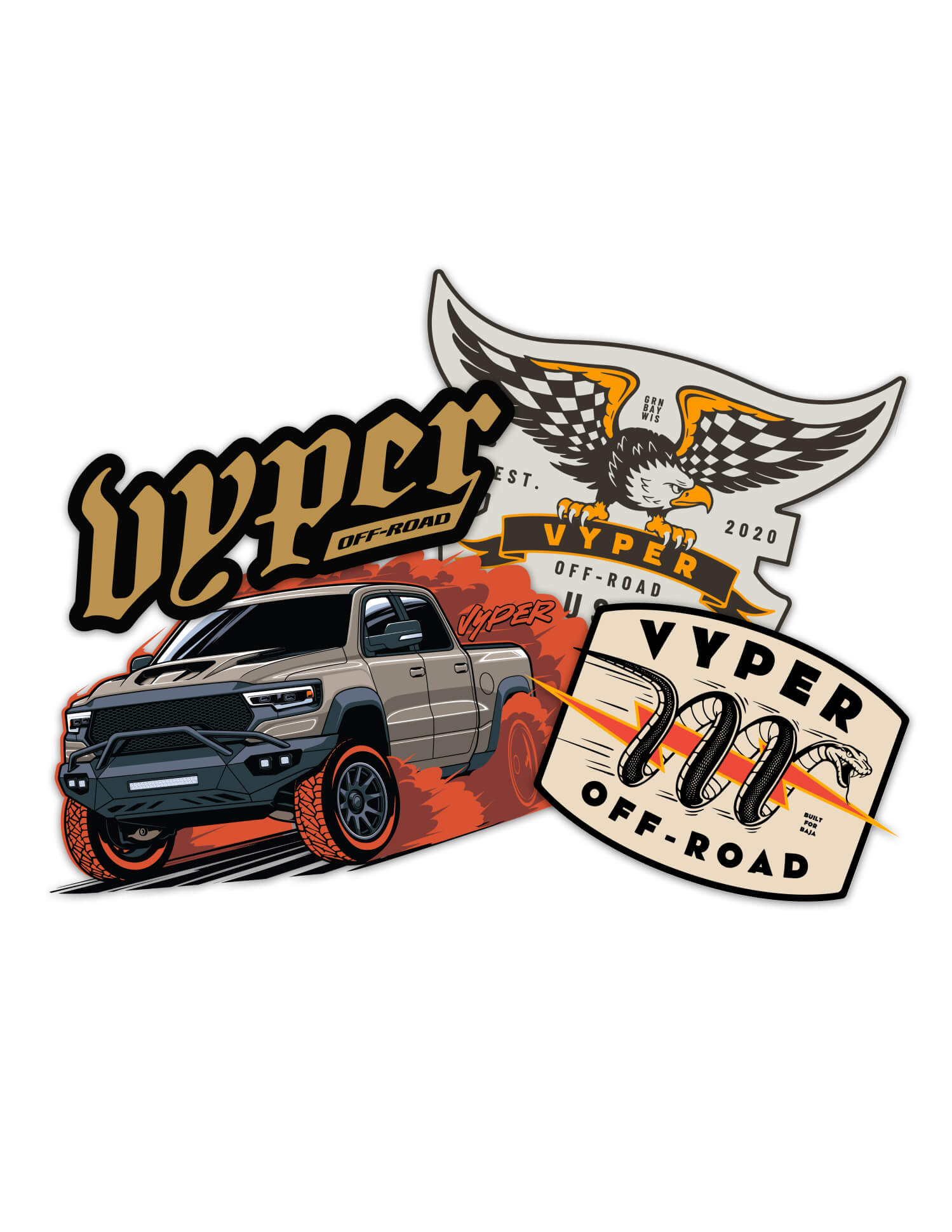 VYPER OFF-ROAD STICKER PACK