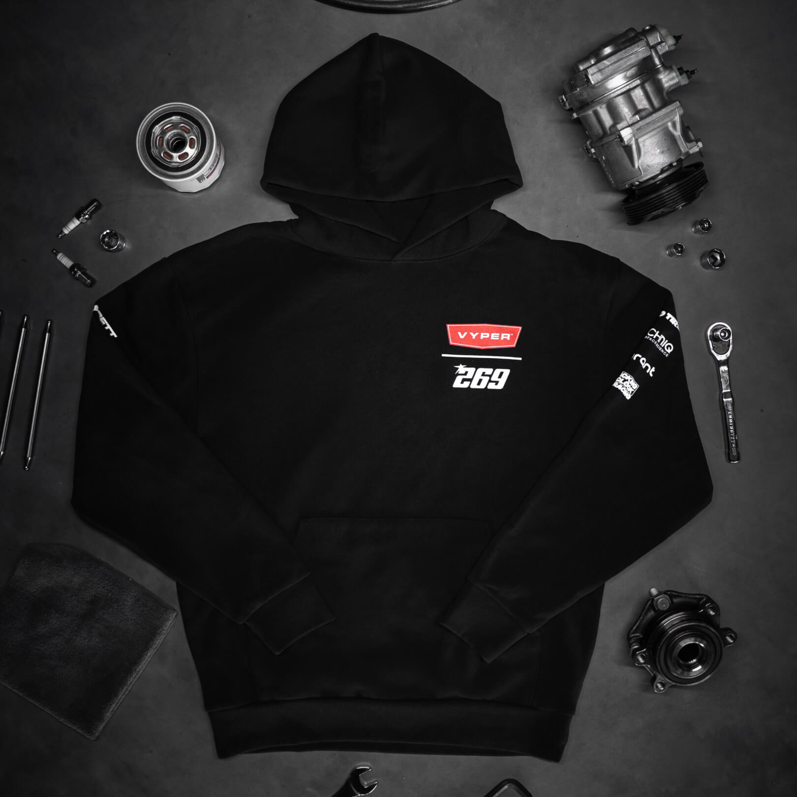 パーカー 18AW DESCENDANT TEAM HOODED SWEATSHIRT Vyper x Bassett Team Hoodie | Vyper Apparel – Vyper Industrial