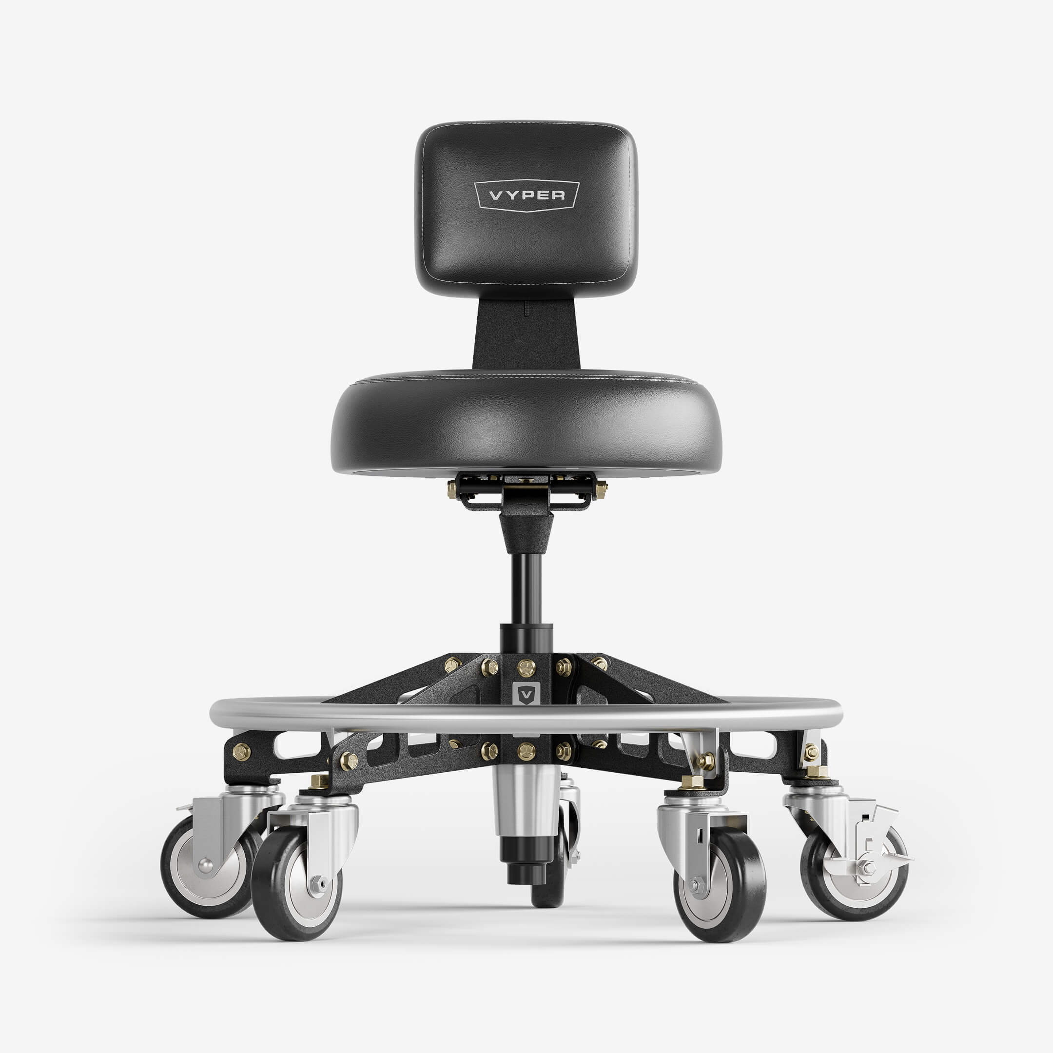 Robust Steel Max EZ-Lift | Heavy-Duty Shop Chair, 400 lbs | Vyper