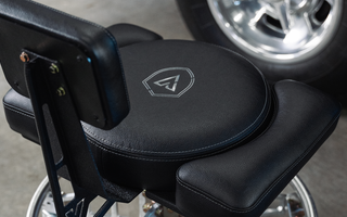black big boy attachment on side of black and gray vyper chair