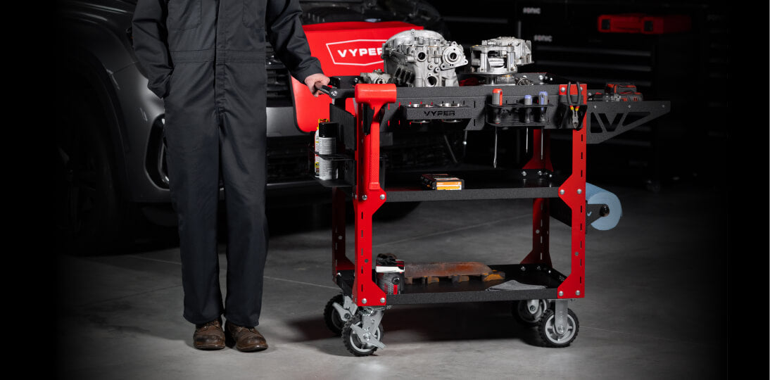 Modolelar Cart Modular Tool Cart | 1,250 lb Capacity Welded Steel Utility Cart | Vyper ...