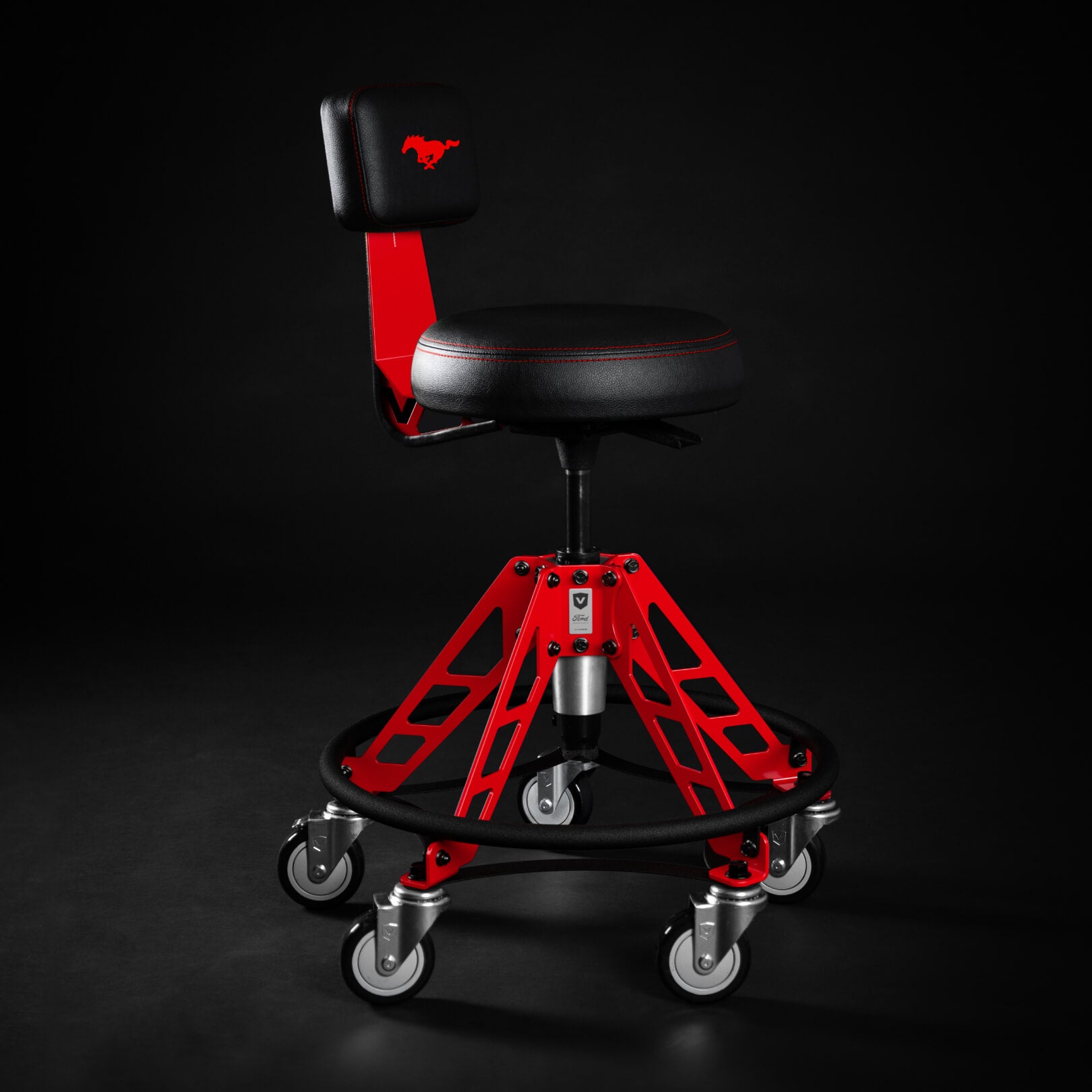 Ford® Race Red Elevated Edition | Heavy Duty Shop Chair | Vyper