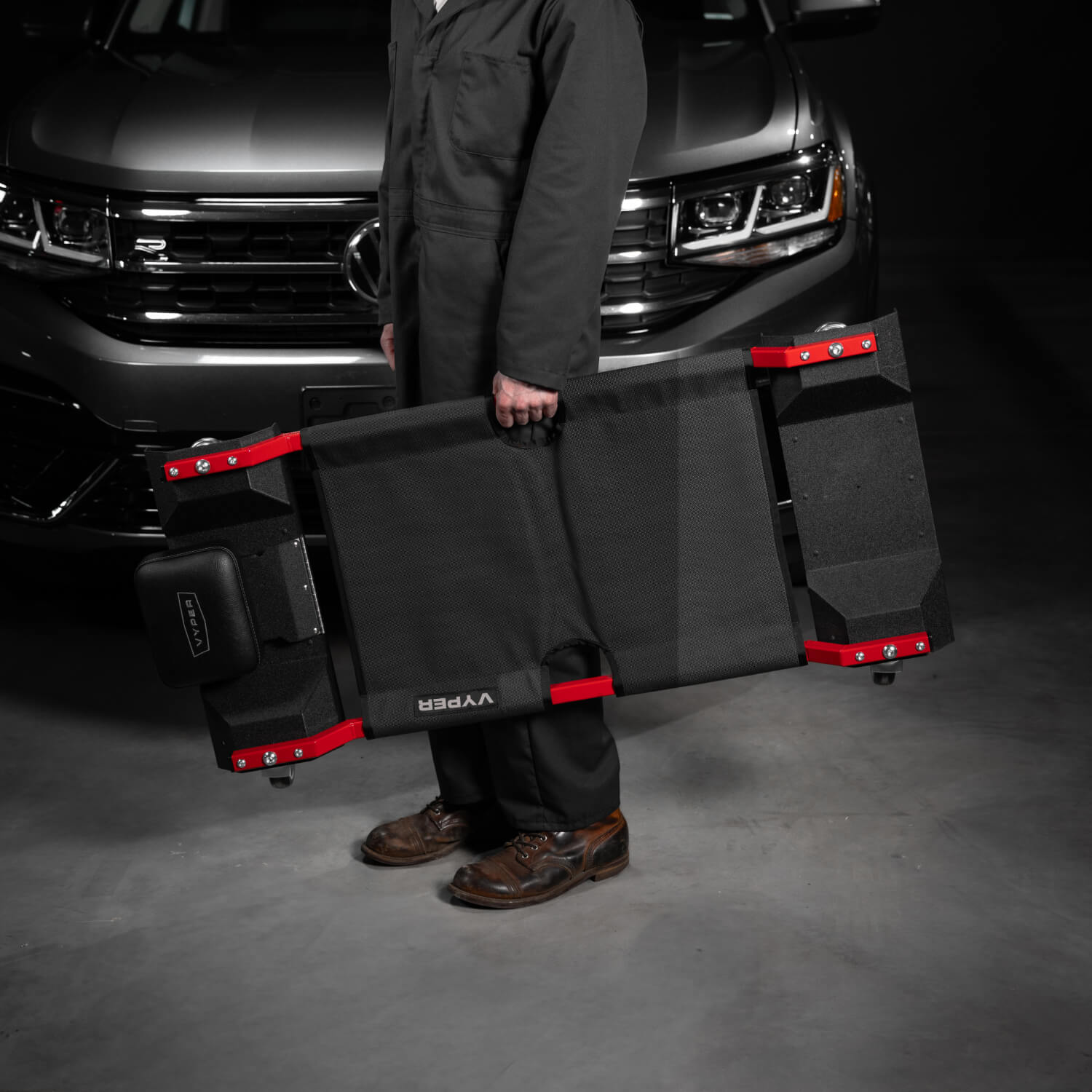 Lay-Down Creeper | Adjustable Headrest Mechanic Creeper | Vyper