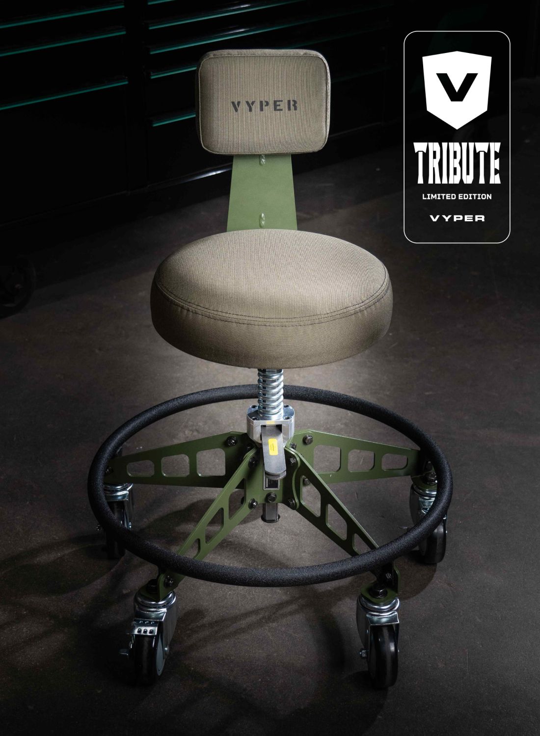 Best Garage Chair With Wheels | Robust Steel Max – Vyper Industrial