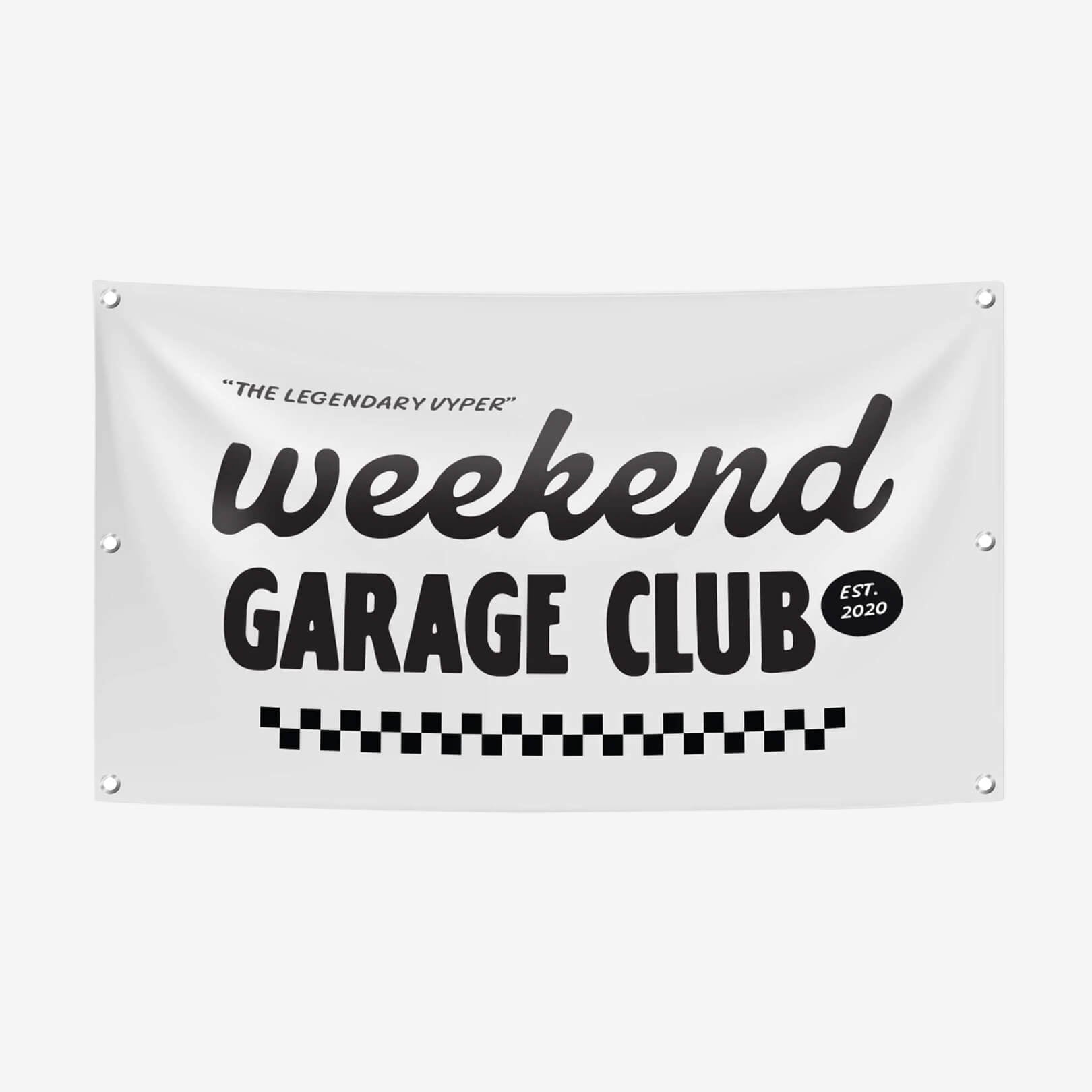 WEEKEND GARAGE CLUB SHOP BANNER