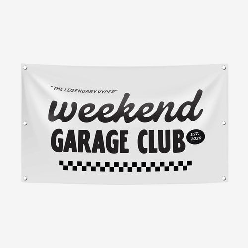WEEKEND GARAGE CLUB SHOP BANNER